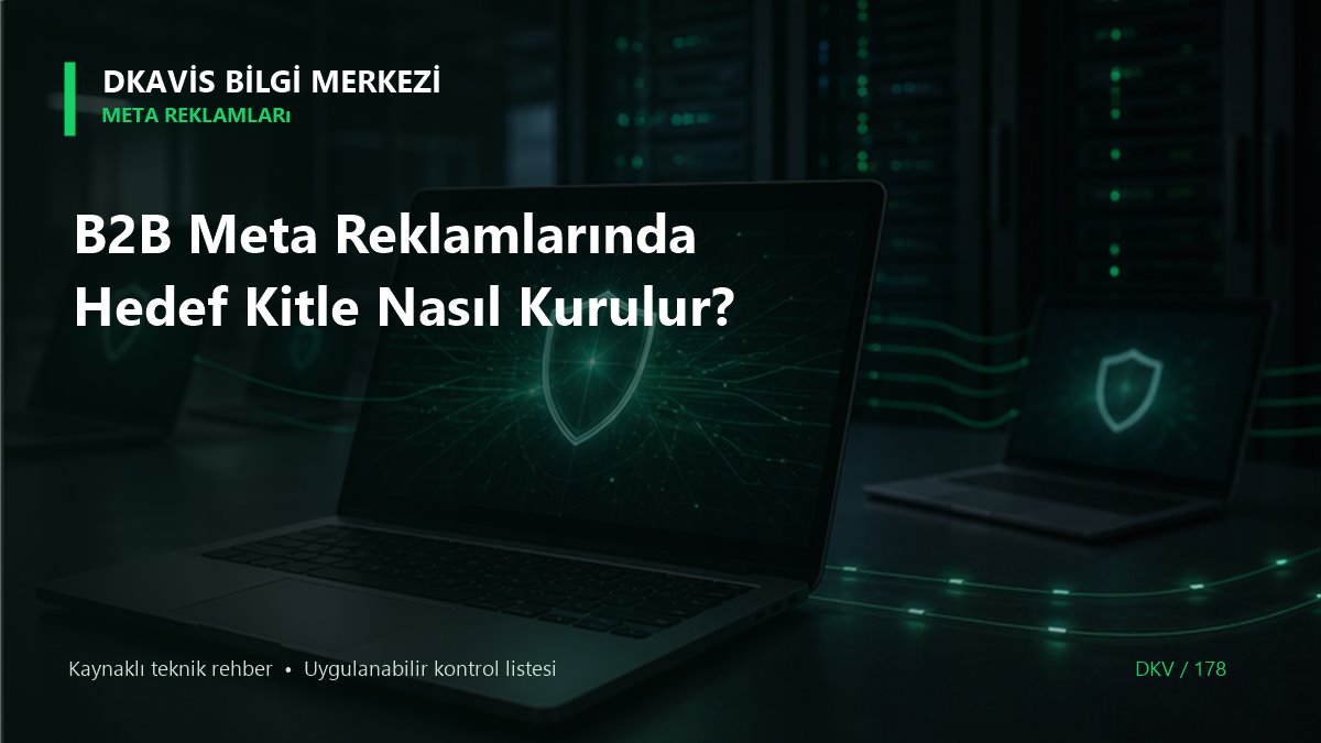 B2B Meta Reklamlarında Hedef Kitle Nasıl Kurulur? teknik rehber kapak görseli
