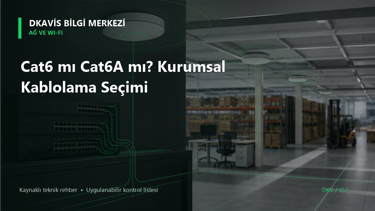 Cat6 mı Cat6A mı? Kurumsal Kablolama Seçimi