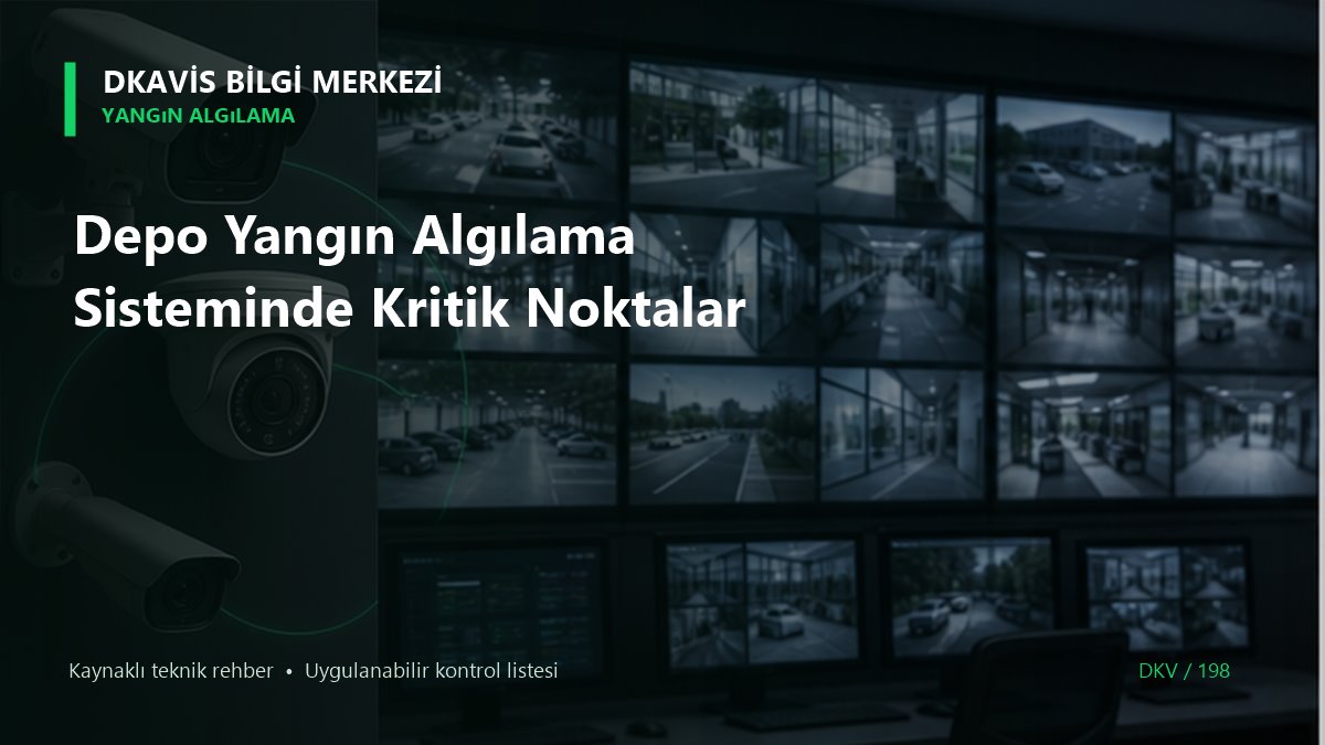 Depo Yangın Algılama Sisteminde Kritik Noktalar