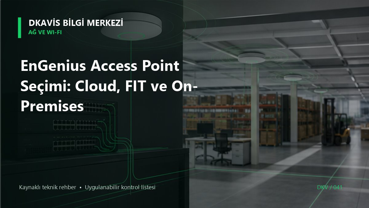 EnGenius Access Point Seçimi: Cloud, FIT ve On-Premises teknik rehber kapak görseli