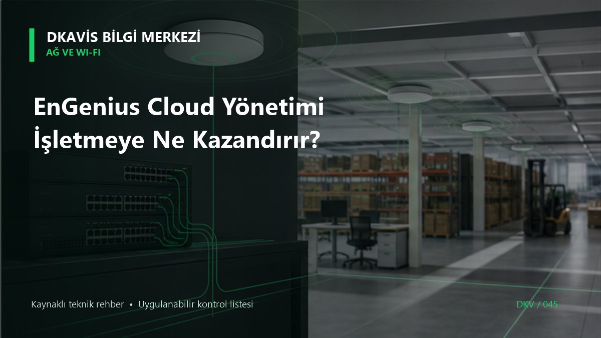 EnGenius Cloud Yönetimi İşletmeye Ne Kazandırır? teknik rehber kapak görseli