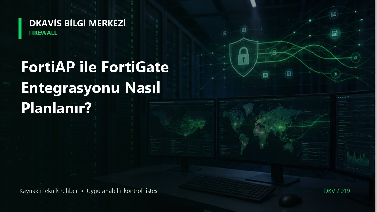 FortiAP ile FortiGate Entegrasyonu Nasıl Planlanır? teknik rehber kapak görseli