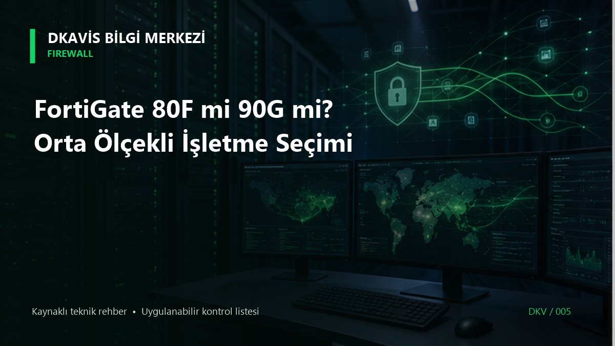 FortiGate 80F mi 90G mi? Orta Ölçekli İşletme Seçimi teknik rehber kapak görseli