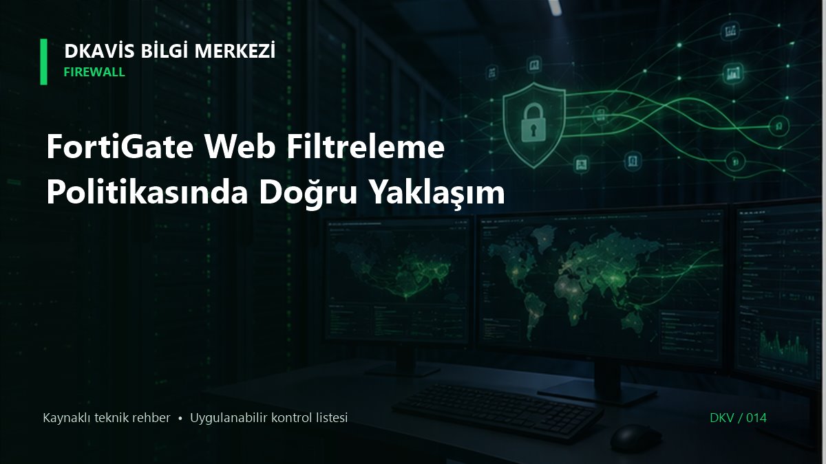 FortiGate Web Filtreleme Politikasında Doğru Yaklaşım teknik rehber kapak görseli