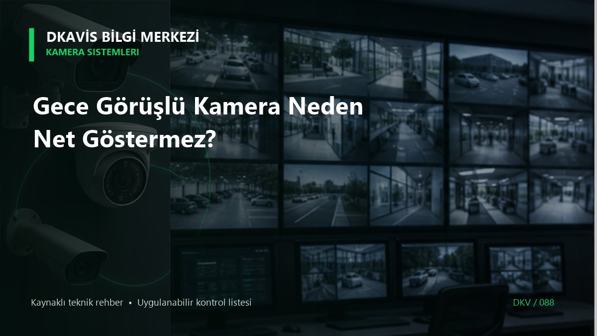 Gece Görüşlü Kamera Neden Net Göstermez? teknik rehber kapak görseli