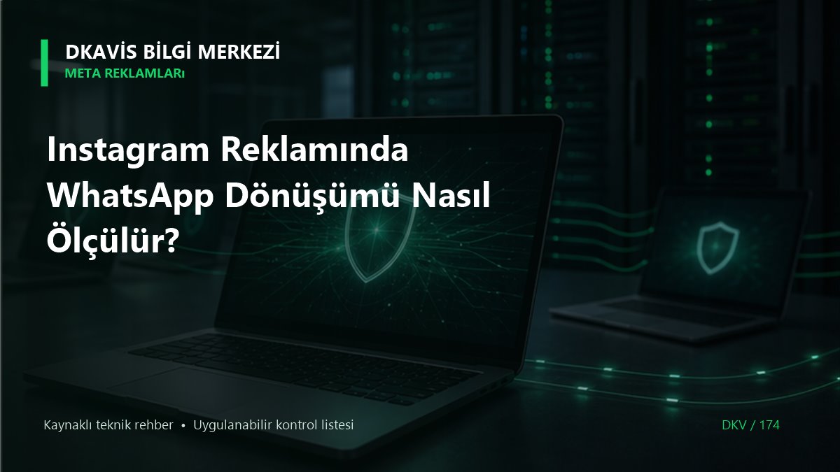Instagram Reklamında WhatsApp Dönüşümü Nasıl Ölçülür? teknik rehber kapak görseli