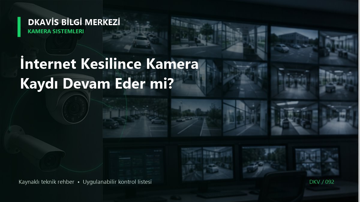 İnternet Kesilince Kamera Kaydı Devam Eder mi? teknik rehber kapak görseli