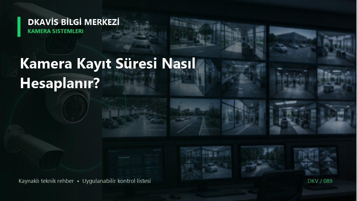 Kamera Kayıt Süresi Nasıl Hesaplanır?