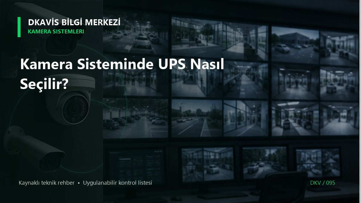 Kamera Sisteminde UPS Nasıl Seçilir?