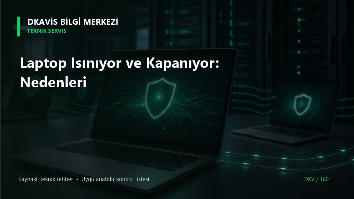 Laptop Isınıyor ve Kapanıyor: Nedenleri teknik rehber kapak görseli