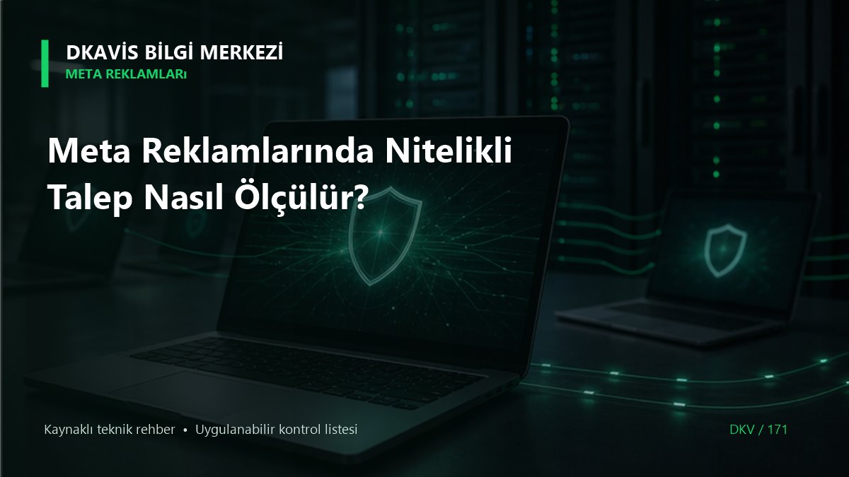 Meta Reklamlarında Nitelikli Talep Nasıl Ölçülür? teknik rehber kapak görseli