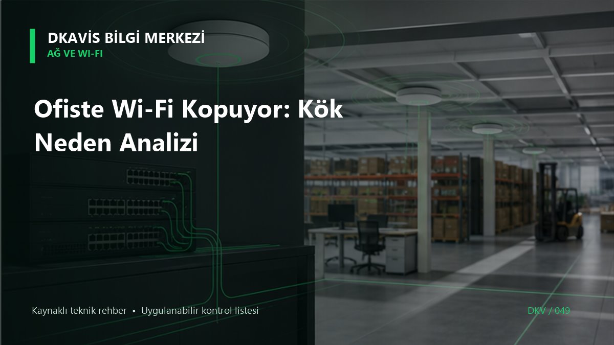 Ofiste Wi-Fi Kopuyor: Kök Neden Analizi teknik rehber kapak görseli