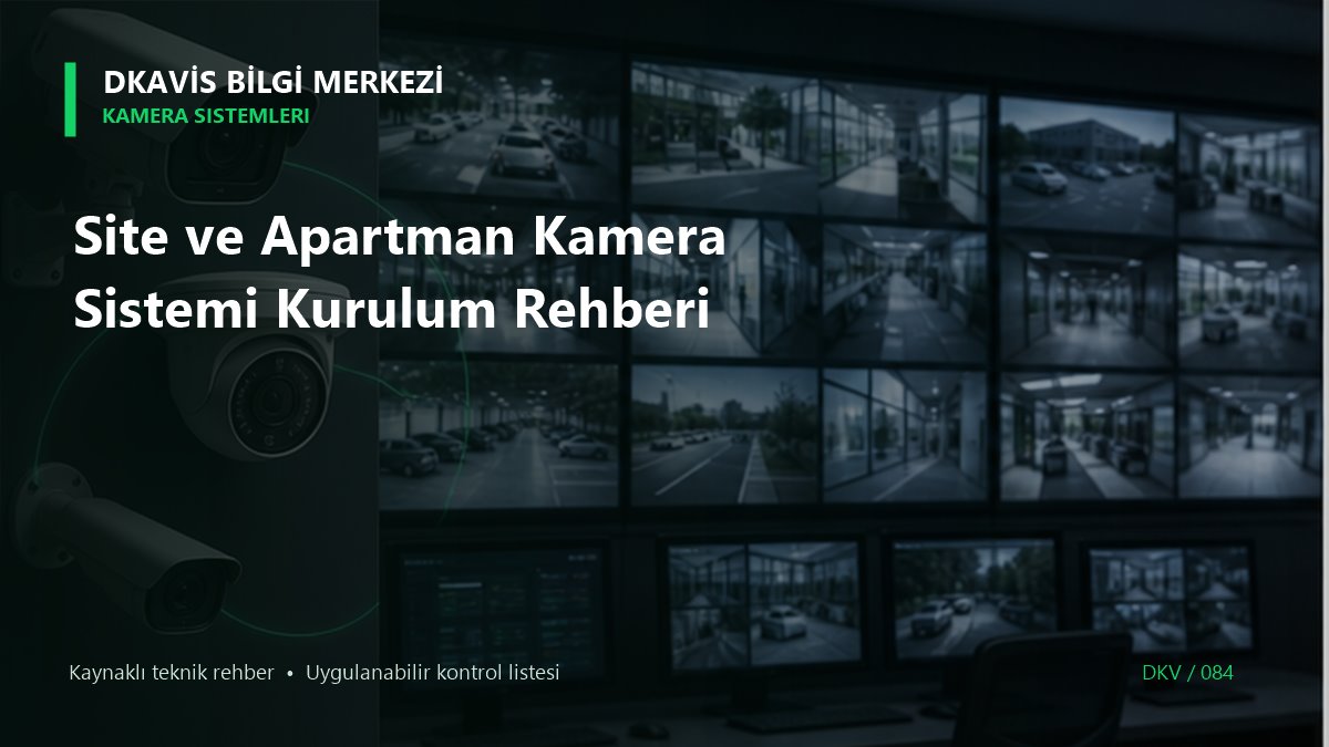 Site ve Apartman Kamera Sistemi Kurulum Rehberi teknik rehber kapak görseli