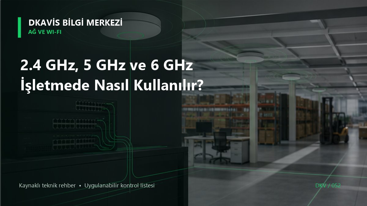 2.4 GHz, 5 GHz ve 6 GHz İşletmede Nasıl Kullanılır? teknik rehber kapak görseli