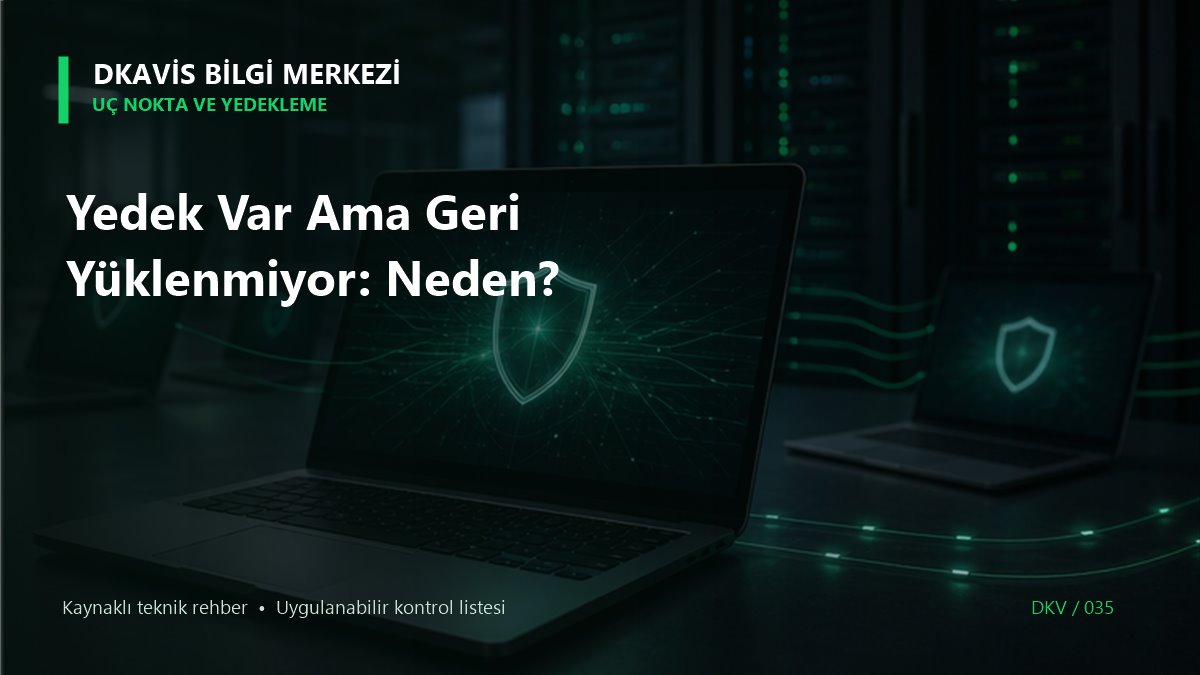 Yedek Var Ama Geri Yüklenmiyor: Neden? teknik rehber kapak görseli