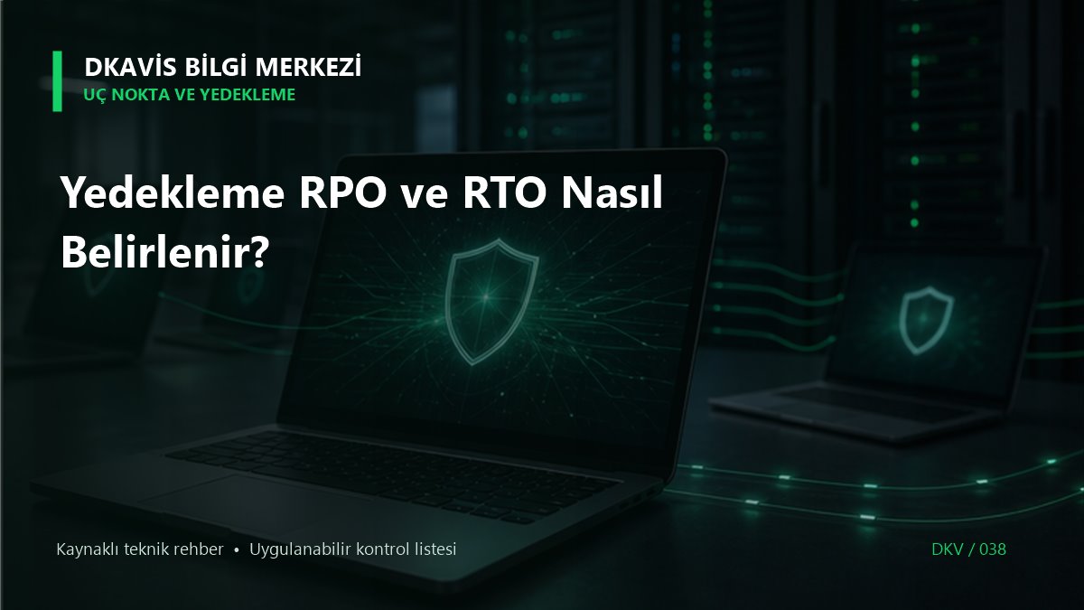 Yedekleme RPO ve RTO Nasıl Belirlenir?