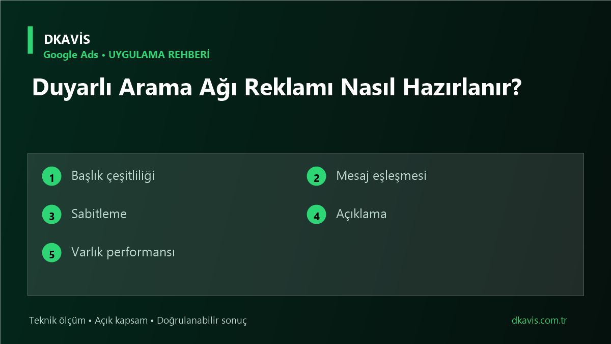 Duyarlı Arama Ağı Reklamı Nasıl Hazırlanır? teknik rehber kapak görseli