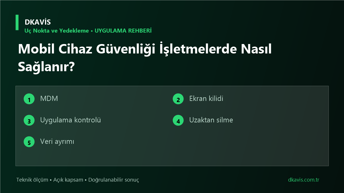 Mobil Cihaz Güvenliği İşletmelerde Nasıl Sağlanır?