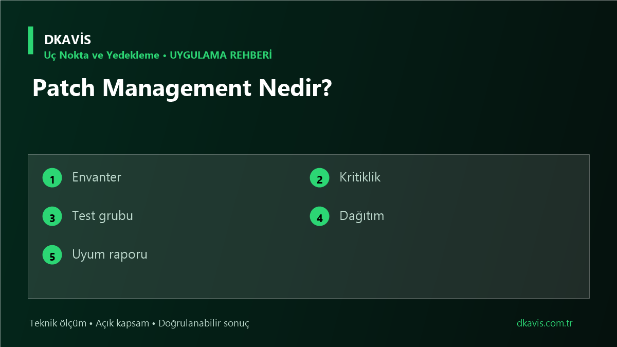 Patch Management Nedir? teknik rehber kapak görseli