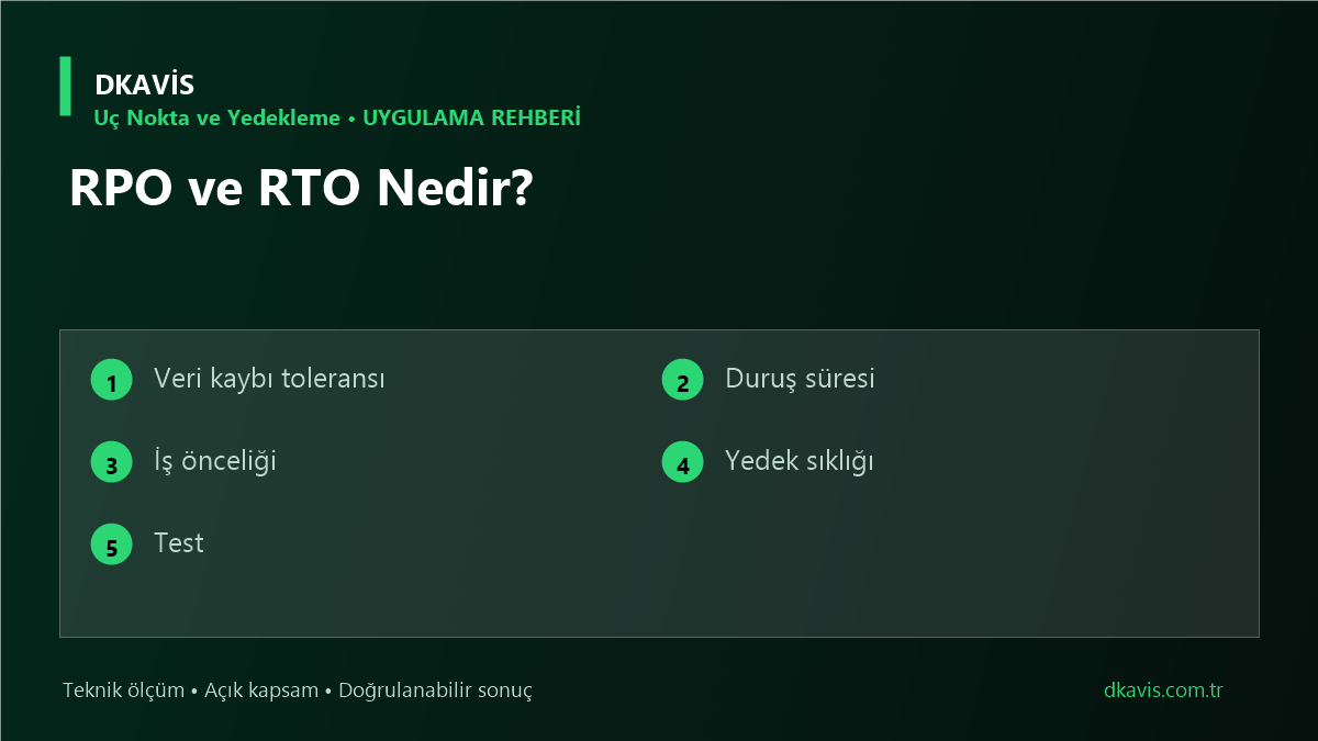 RPO ve RTO Nedir?