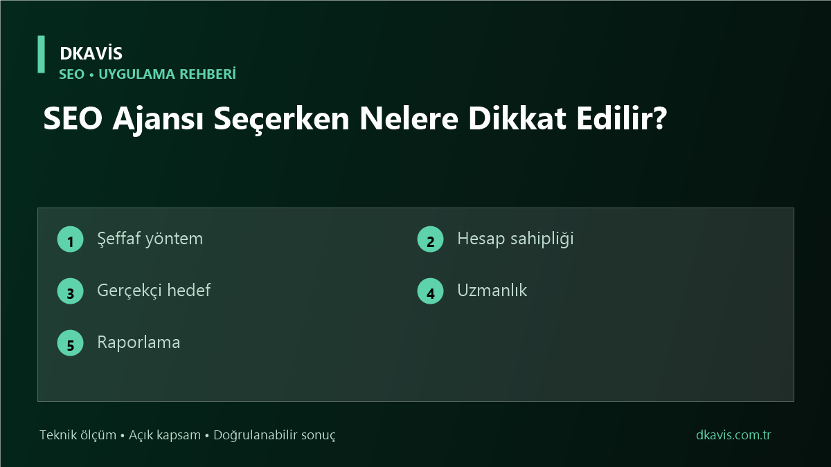 SEO Ajansı Seçerken Nelere Dikkat Edilir?