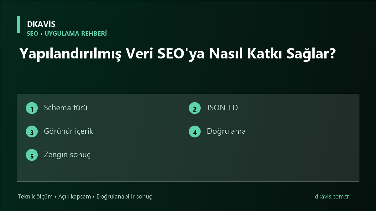 Yapılandırılmış Veri SEO'ya Nasıl Katkı Sağlar? teknik rehber kapak görseli